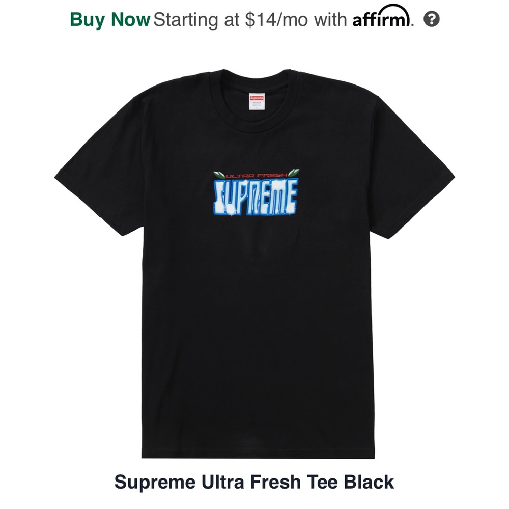 Supreme ultra fresh T shirt